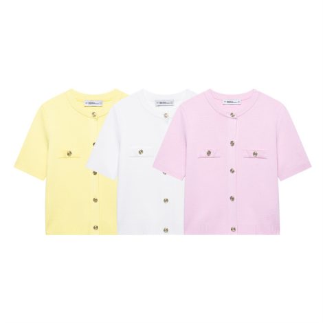 Short-sleeved Knitted Jacket Knitted Mini