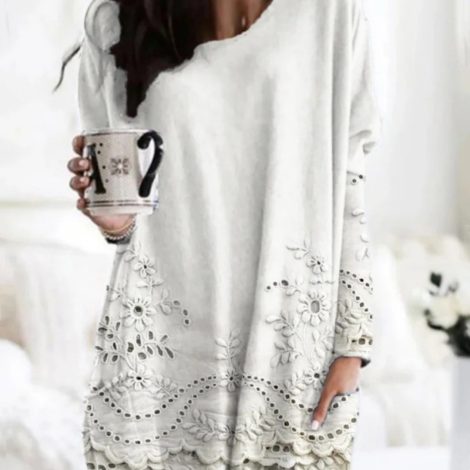 3D Digital Printing Women's Round Neck Mid-length Top T-shirt