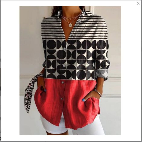 New Women's Long Sleeved Shirt For Summer Fashion, 3D Printed Shirt With Floral Pattern