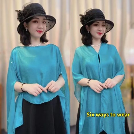 Solid Color Vacation Style Fashionable All-match Sunscreen Pullover Scarf Shawl