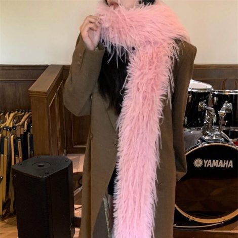 Personalized Hot Girl High-grade Plush Scarf For Women