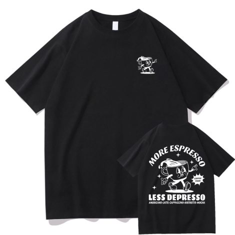 More Espresso Less Depression T-shirt Ancient Pattern Men And Women
