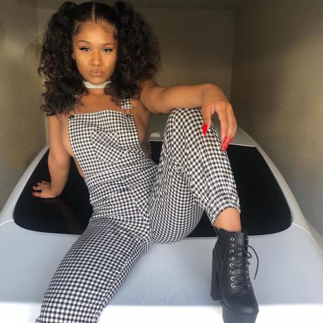 Women's New Fashion Plaid Suspender Ankle-tied Jumpsuit
