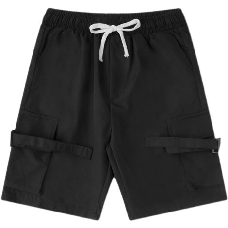 Men And Women Wear Loose Straight-leg Pants Outside In Summer