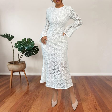 Lace Slim Fishtail Female Dress