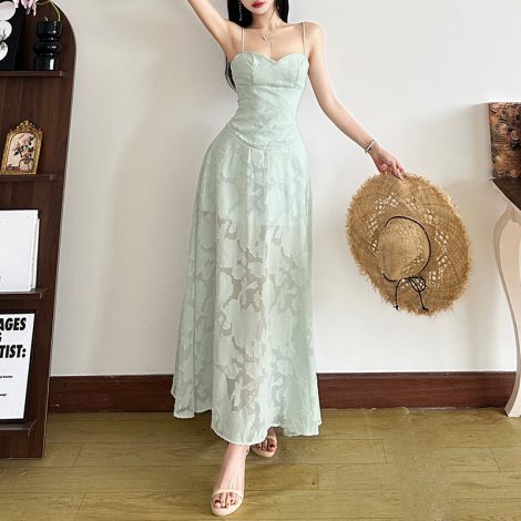 Women's Clothing Backless Seaside Vacation Spaghetti Straps Dress