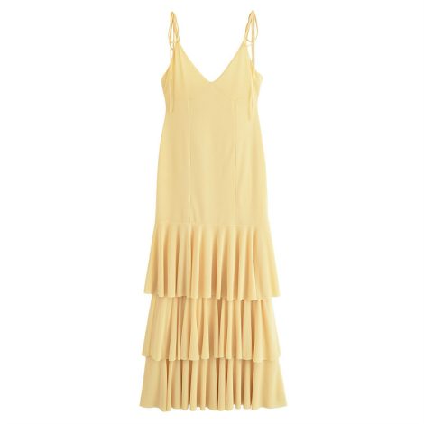 Fashion Laminated Decoration V-neck Women's Dress
