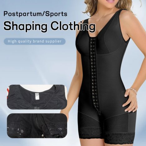 Plus Size One-piece Corset Zipper Waist