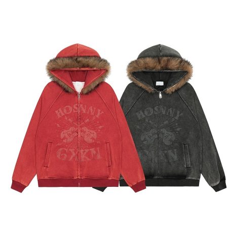 Fur Collar Hood Sweater For Men And Women Lazy And Loose