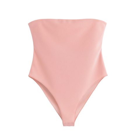 Slim Elastic Chest Wrapped Jumpsuit