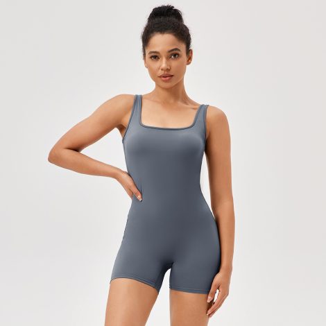 Jumpsuit With Chest Pad Skinny Hip Raise Exercise