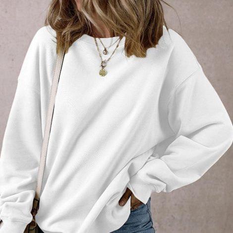 European And American Loose Oversize Laid-back Long Sleeve Sweater Women