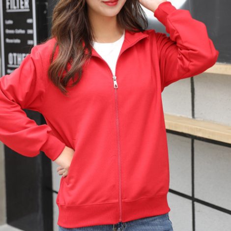 Solid Color Stand Collar Women's Sweater