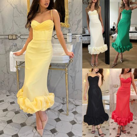 Women's Sling Dress Slim Fit
