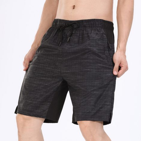 Summer Men's Gyms Shorts Bodybuilding Clothing Men Fitness Zipper Pathwork Workout Cotton Shorts