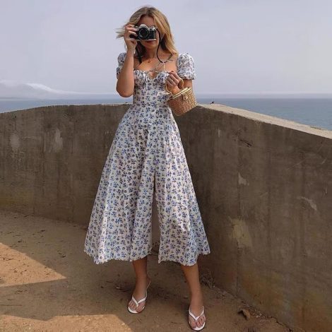 Everyday Fashion Casual Dress Women's Temperament Floral Skirt