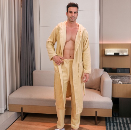 Men's Fibre Velvet Gown Set
